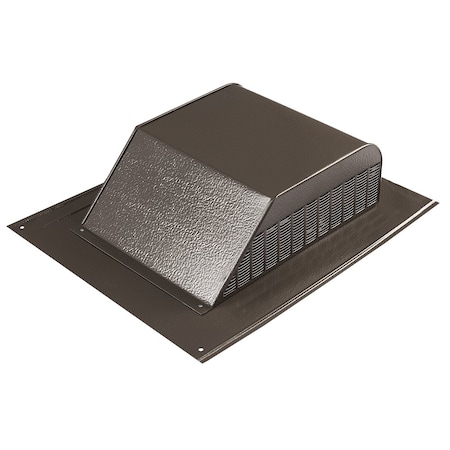 Gaf Master Flow 60 sq. in. NFA Galvanized Slant Back Roof Louver Static Vent in Brown with Weather Filter SSB960GWFBR